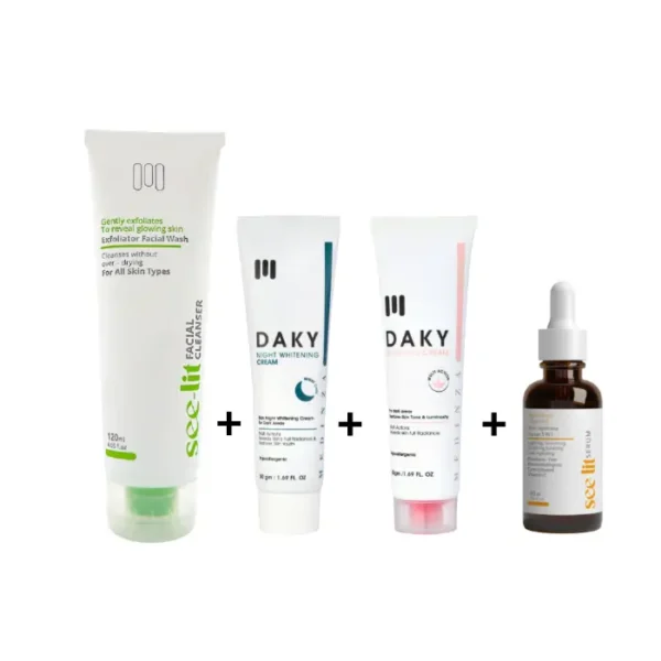 Whitening and glow routine face and body